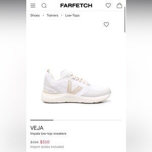 Veja Women's impala low-top sneaker size 6